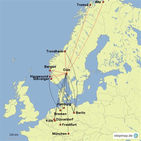 flugverbindung nach bergen norwegen